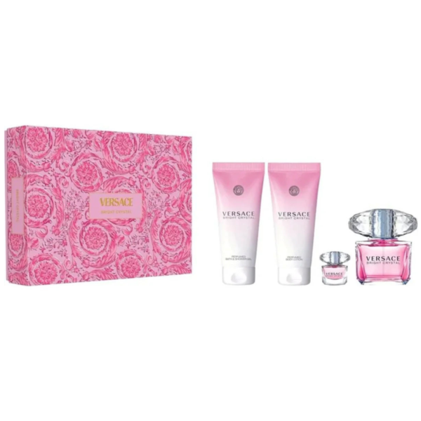 Versace Bright Crystal (edt 90ml+edt 5ml+b/lot 100ml+sh/gel 100ml) Набір Versace Bright Crystal (edt 90ml+edt 5ml+b/lot 100ml+sh/gel 100ml) Набір
